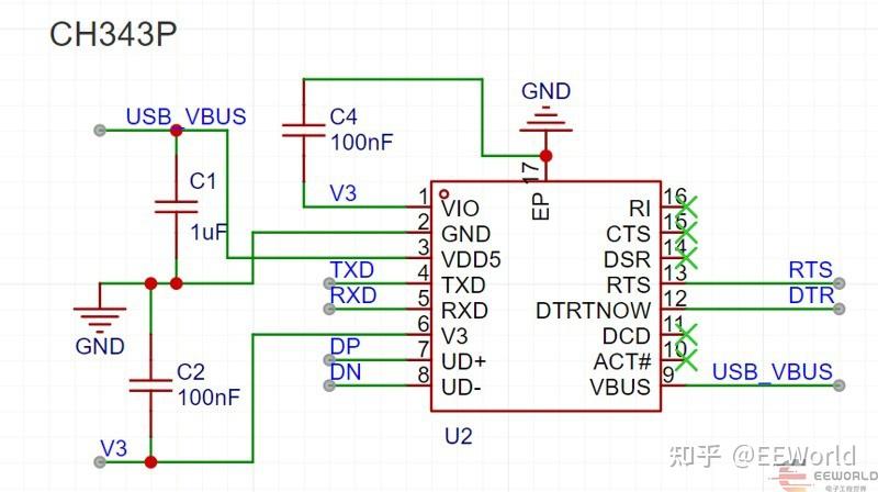 ch343p串口小板制作记录及特定情况故障分析