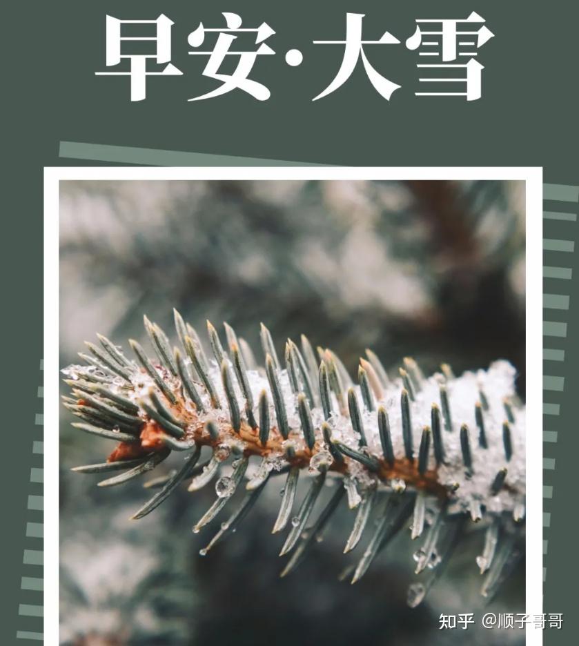 12月7日大雪早上好祝福语图片带字 暖心的大雪快乐早安问候图片