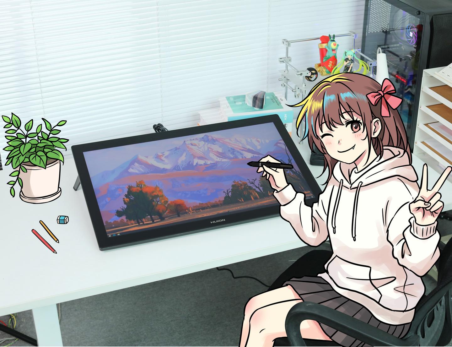 绘王Kamvas pro 27(144Hz)上手:高刷+4K,国产数位屏进化太猛了!