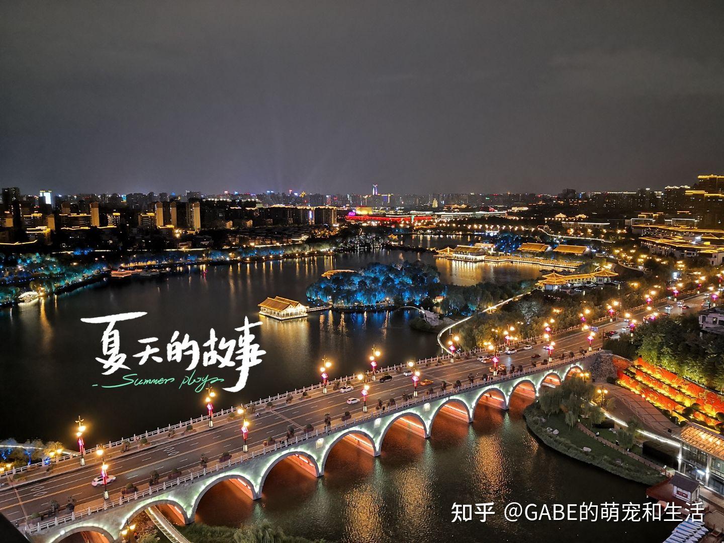 西安曲江池遗址公园夜景,玉楼金殿再现大唐盛世繁华 - 知乎