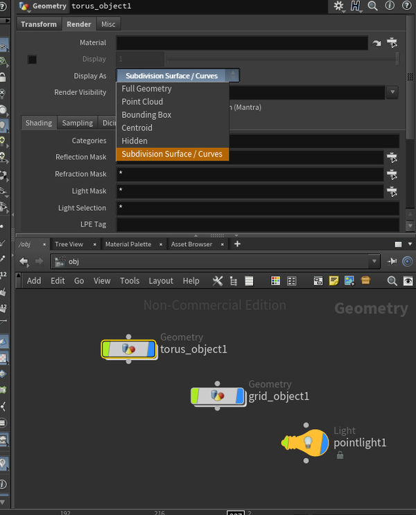Houdini workspace panes view tools 