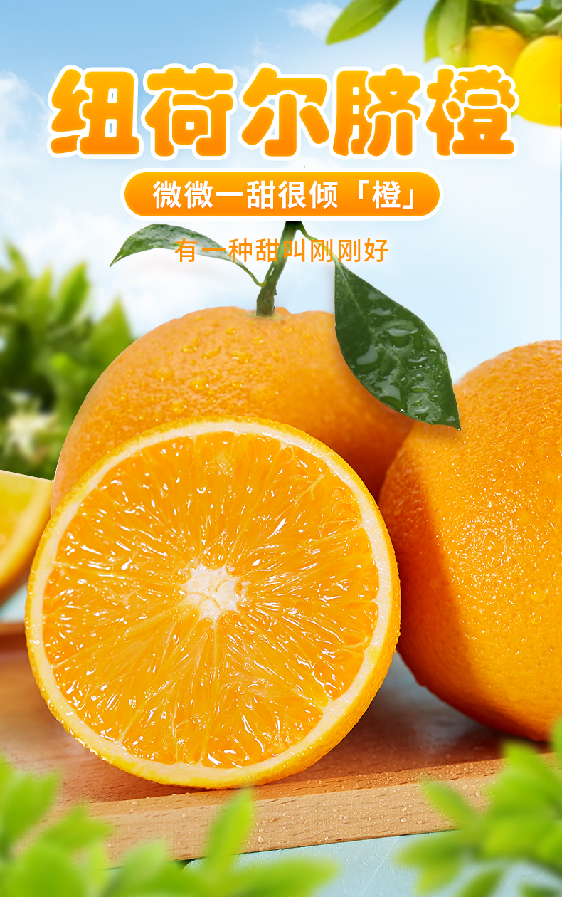 纽荷尔脐橙359元起鲜亮润泽鲜甜带入口中