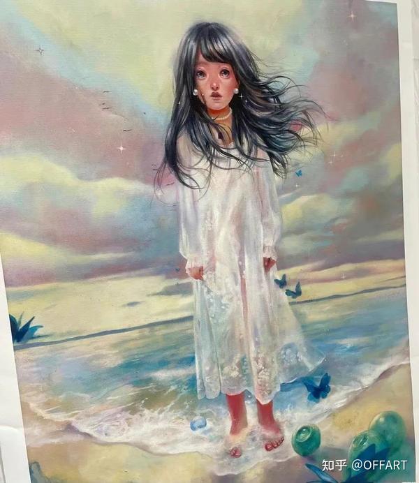 原画油彩画【愛別離苦】-