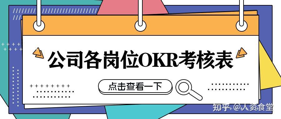 八大部门OKR案例模板沉浸式学习OKR制定 知乎