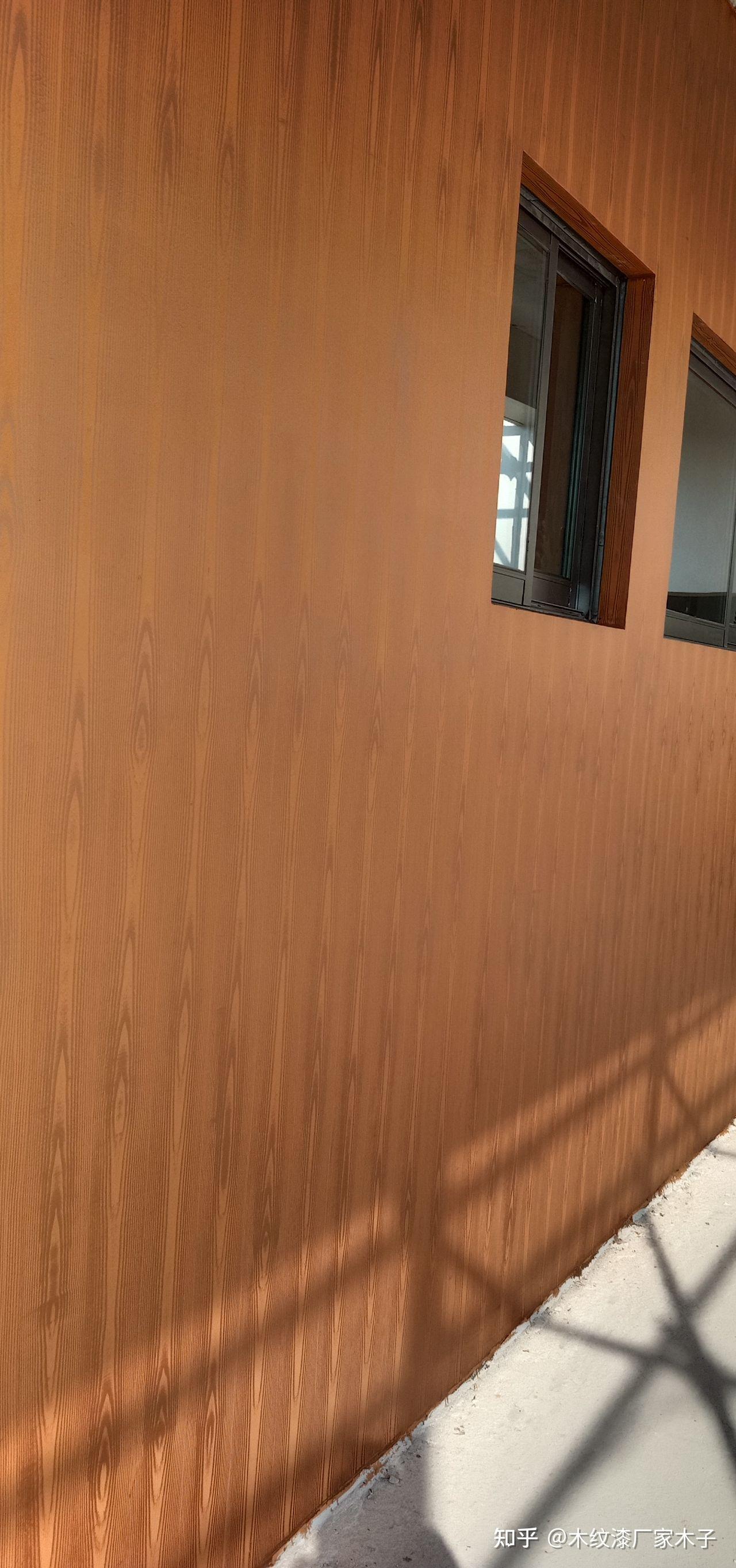 墙面木纹漆施工 - 知乎