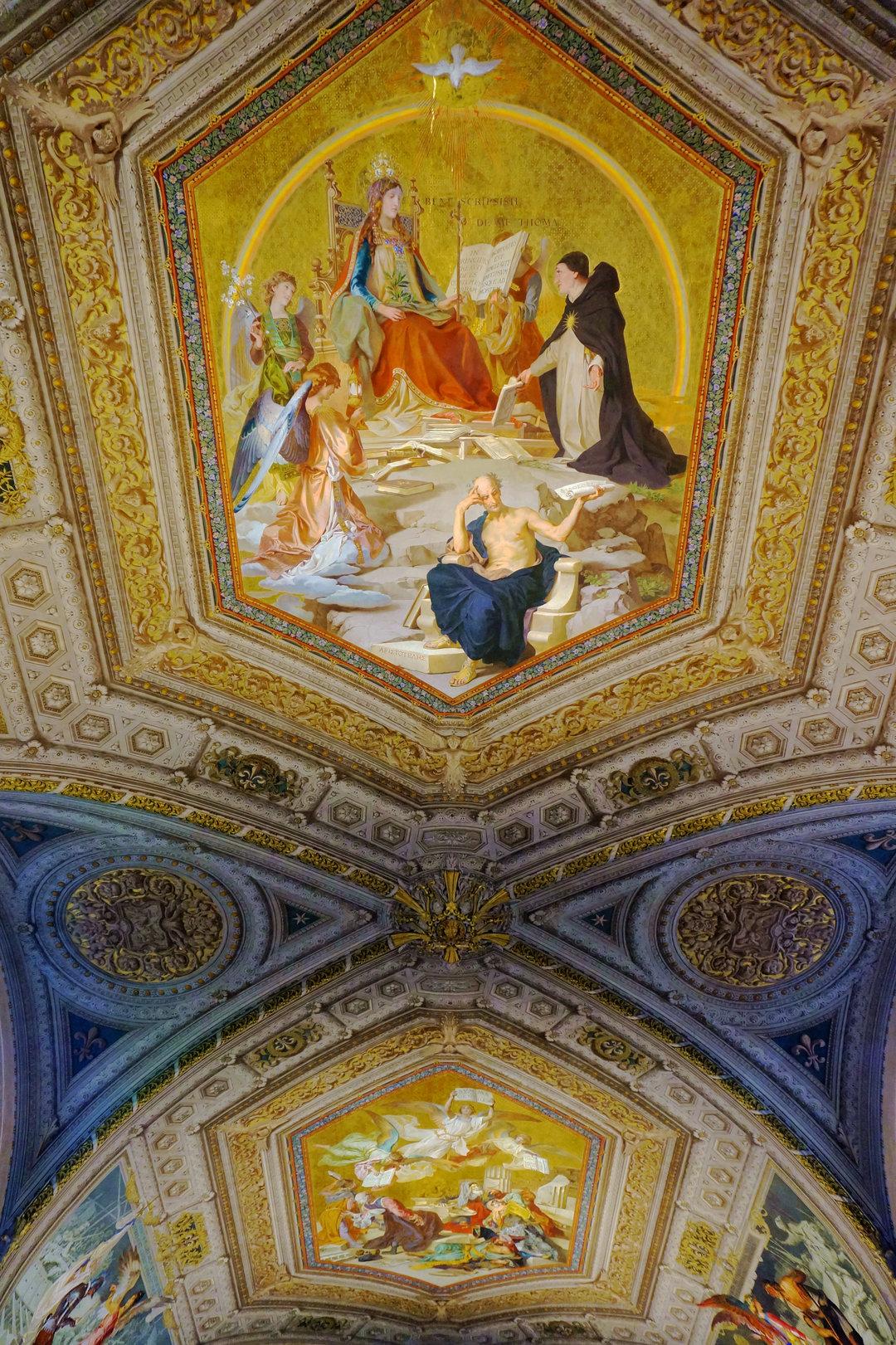梵蒂冈博物馆详尽游览4挂毯陈列馆挂毯与长廊天顶烛台陈列馆坎代拉