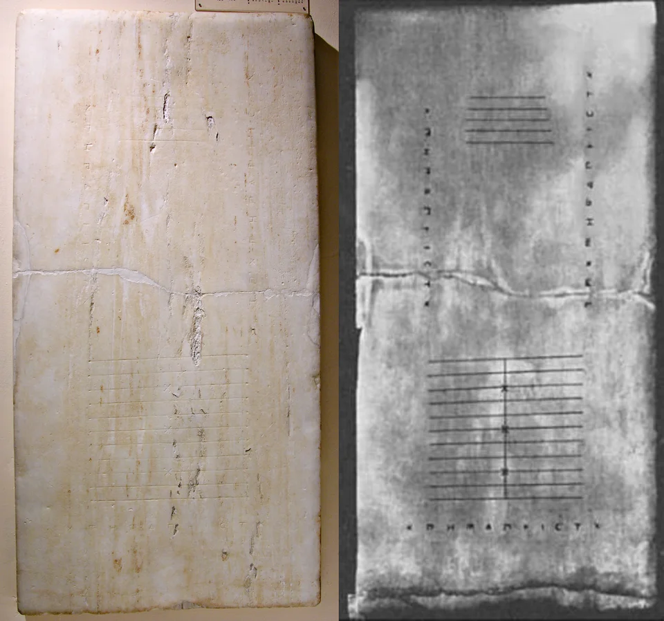 希腊算盘(公元前 3 世纪)