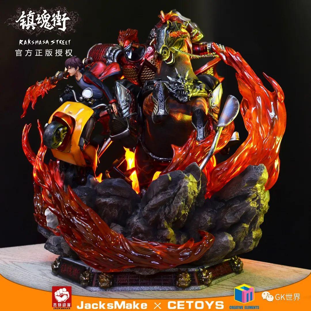 整尊雕像的气场一气呵成十分连贯守护灵许褚也是这款雕像的重要看点