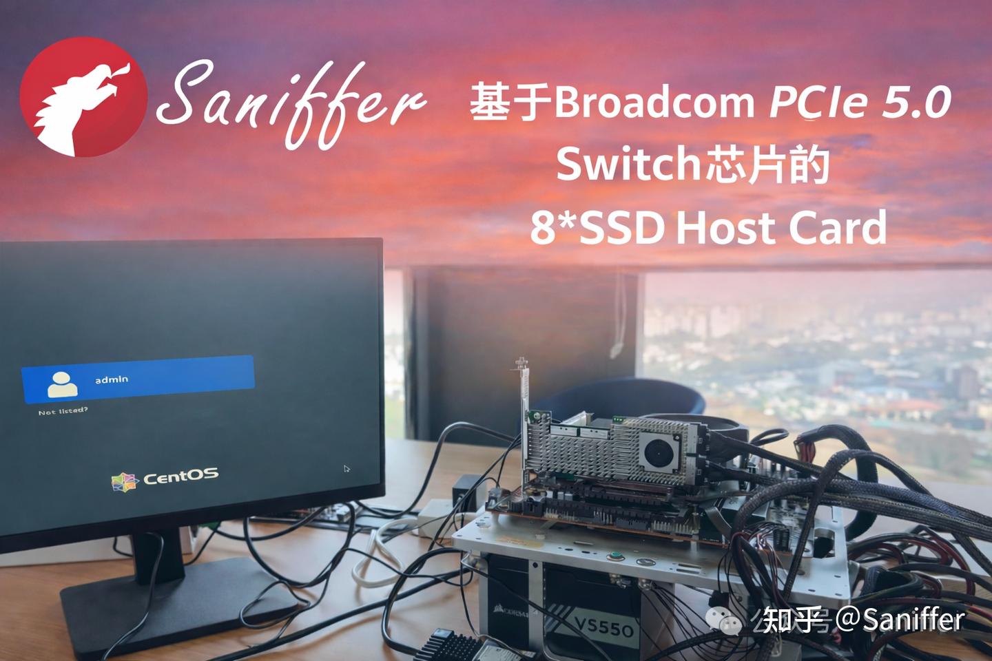 【高清视频】基于Broadcom PCIe 5.0 交换芯片的8盘位SSD测试卡