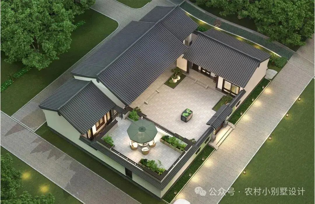 20套三合院一层设计;2026回家养老度假首选新中式自建房 - 知乎