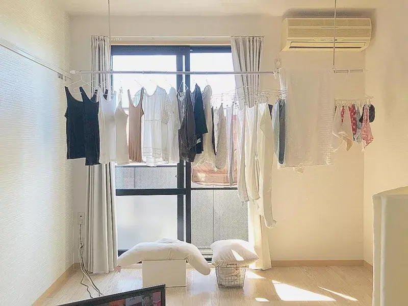 没有阳台怎么晾衣服日本主妇教你超强晒衣术