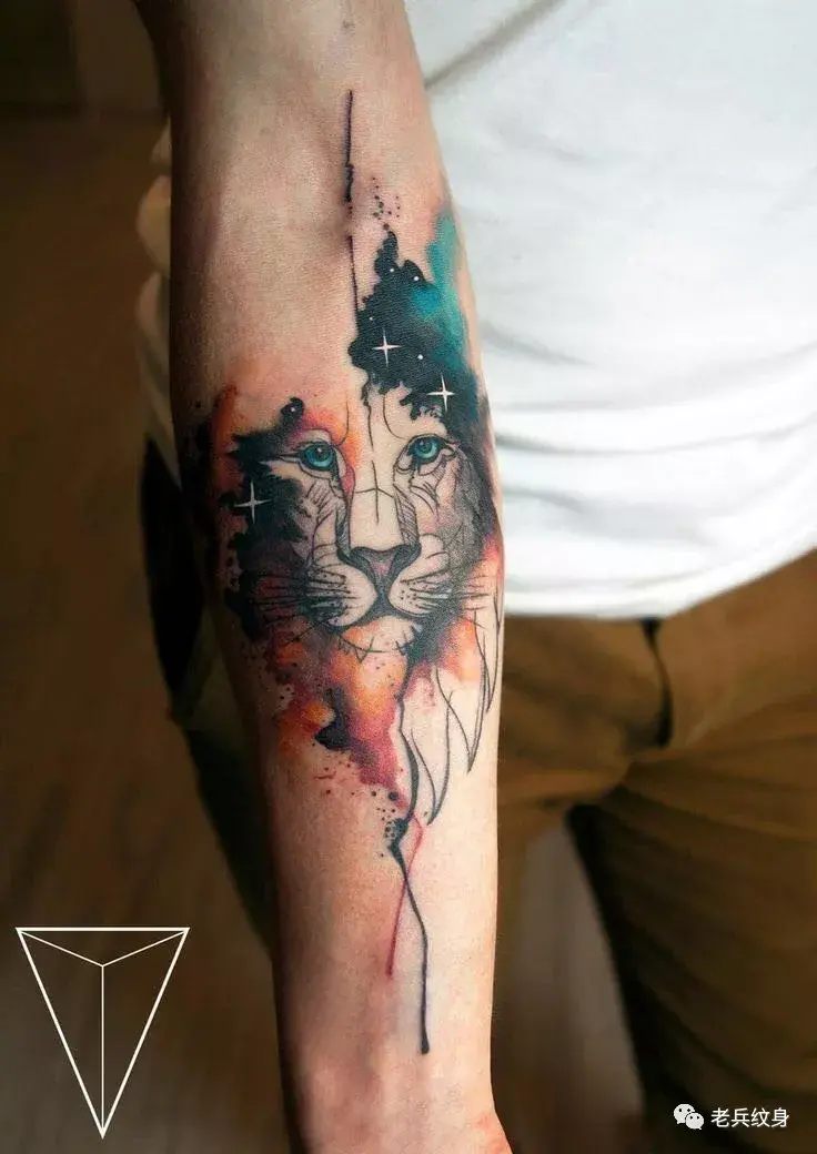 纹身素材——狮子座 