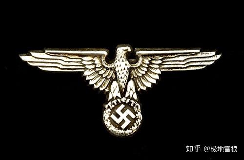 早期党卫军骷髅徽早期党卫军鹰徽纯银的纳粹内政警察鹰徽