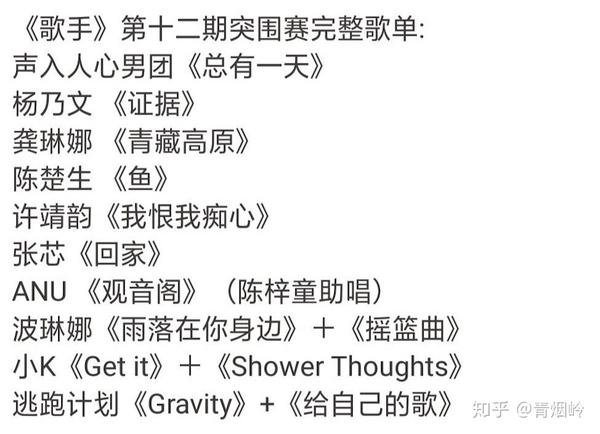 歌手第一期