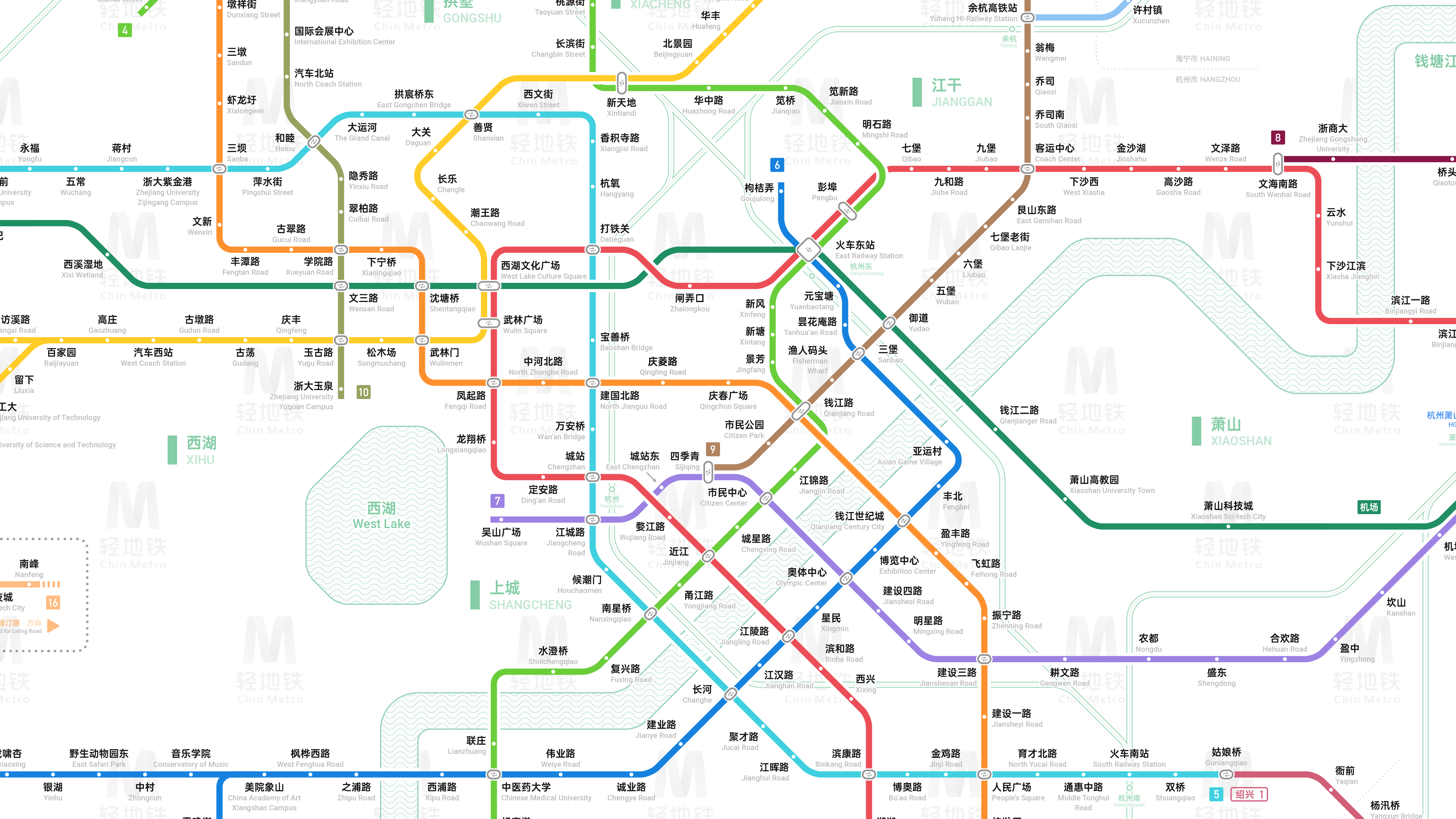 杭州地铁线路图_杭州地铁规划图_杭州地铁规划线路图
