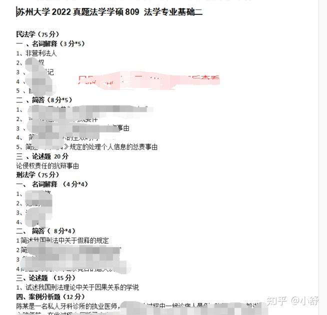苏州大学2024法学学硕最新指定参考书目及真题资料清单 - 知乎