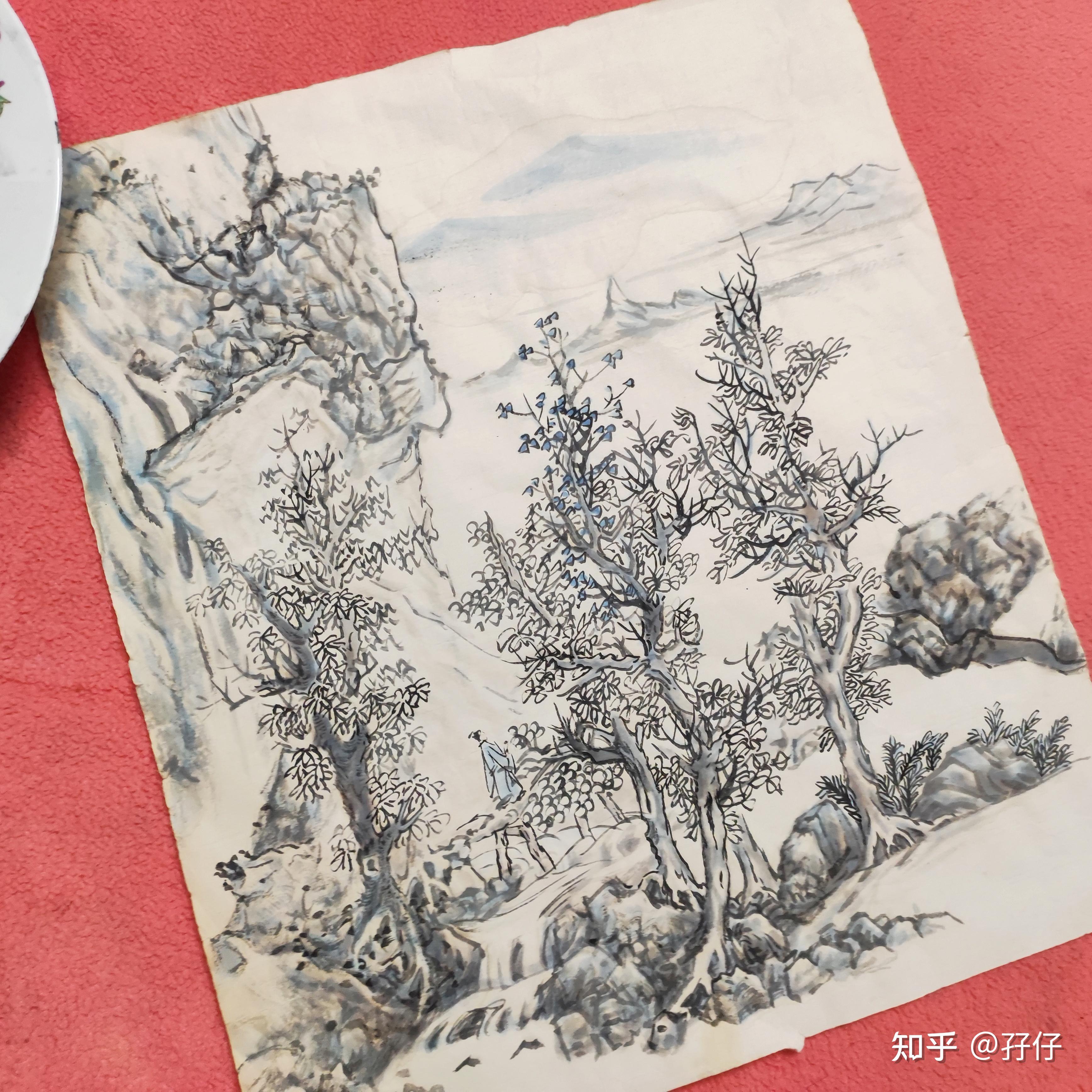 如何欣赏中国画里的线描勾勒 - 知乎