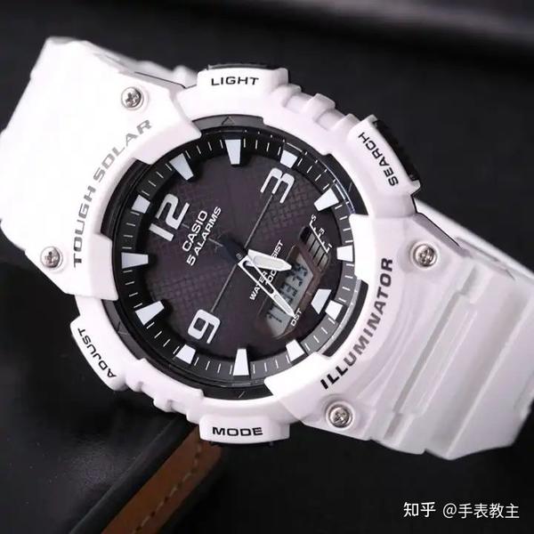 3,卡西欧(casio)太阳能双显石英电子表 aq-s810wc-7a卡西欧aq-s810w
