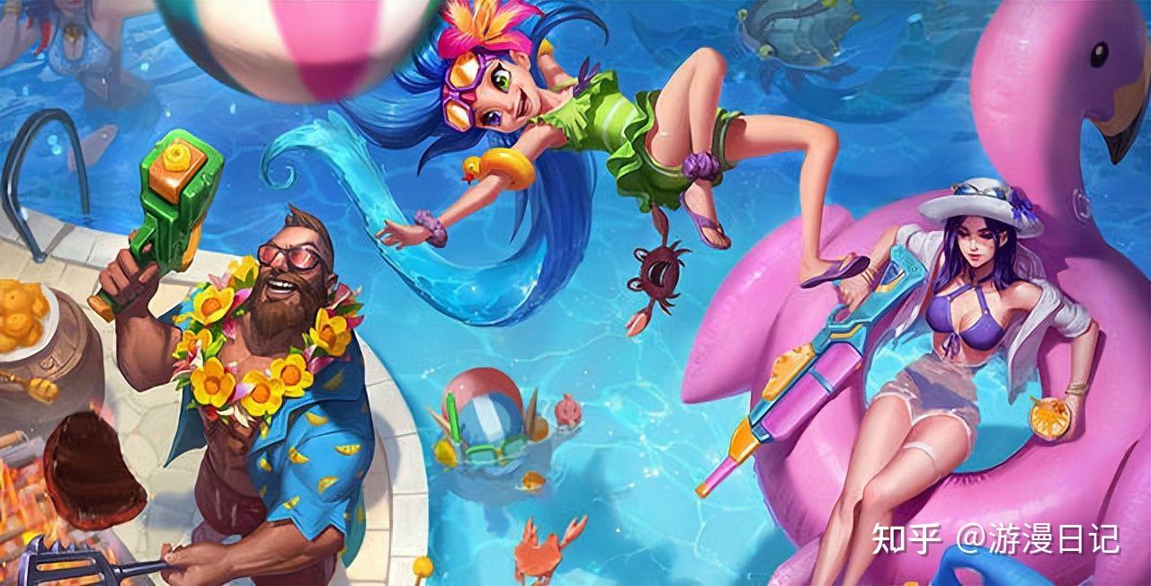 比起lol泳池派对,《沙滩排球》和《永劫无间》泳装让我更有感觉