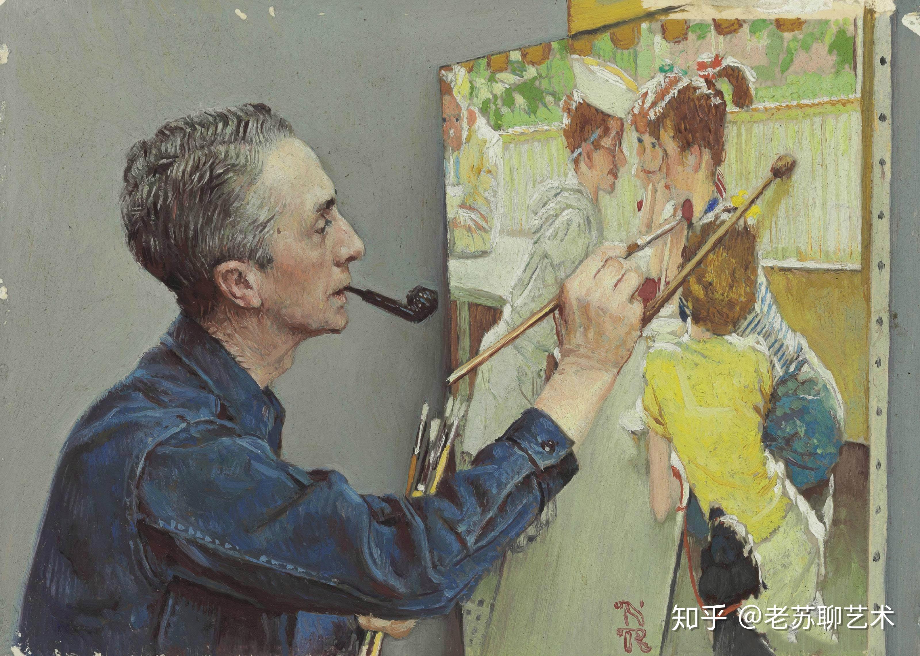 作品分享美国插画大师诺曼洛克威尔normanrockwell