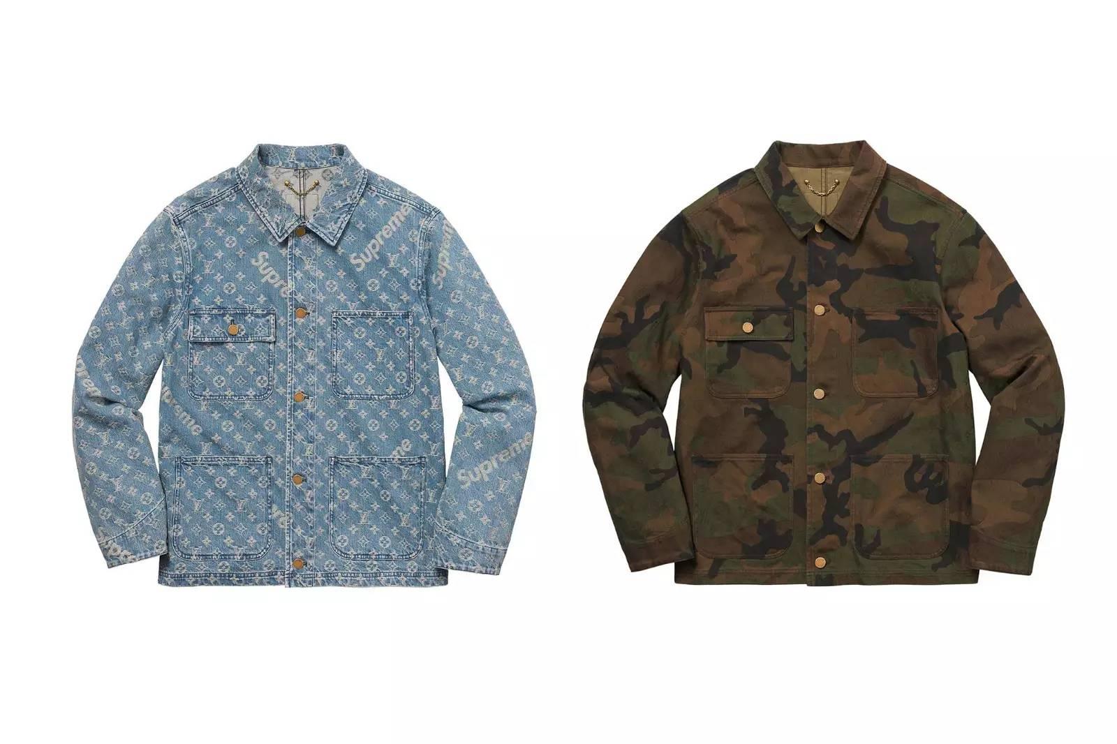 lvsupreme牛仔外套是有两个版本吗