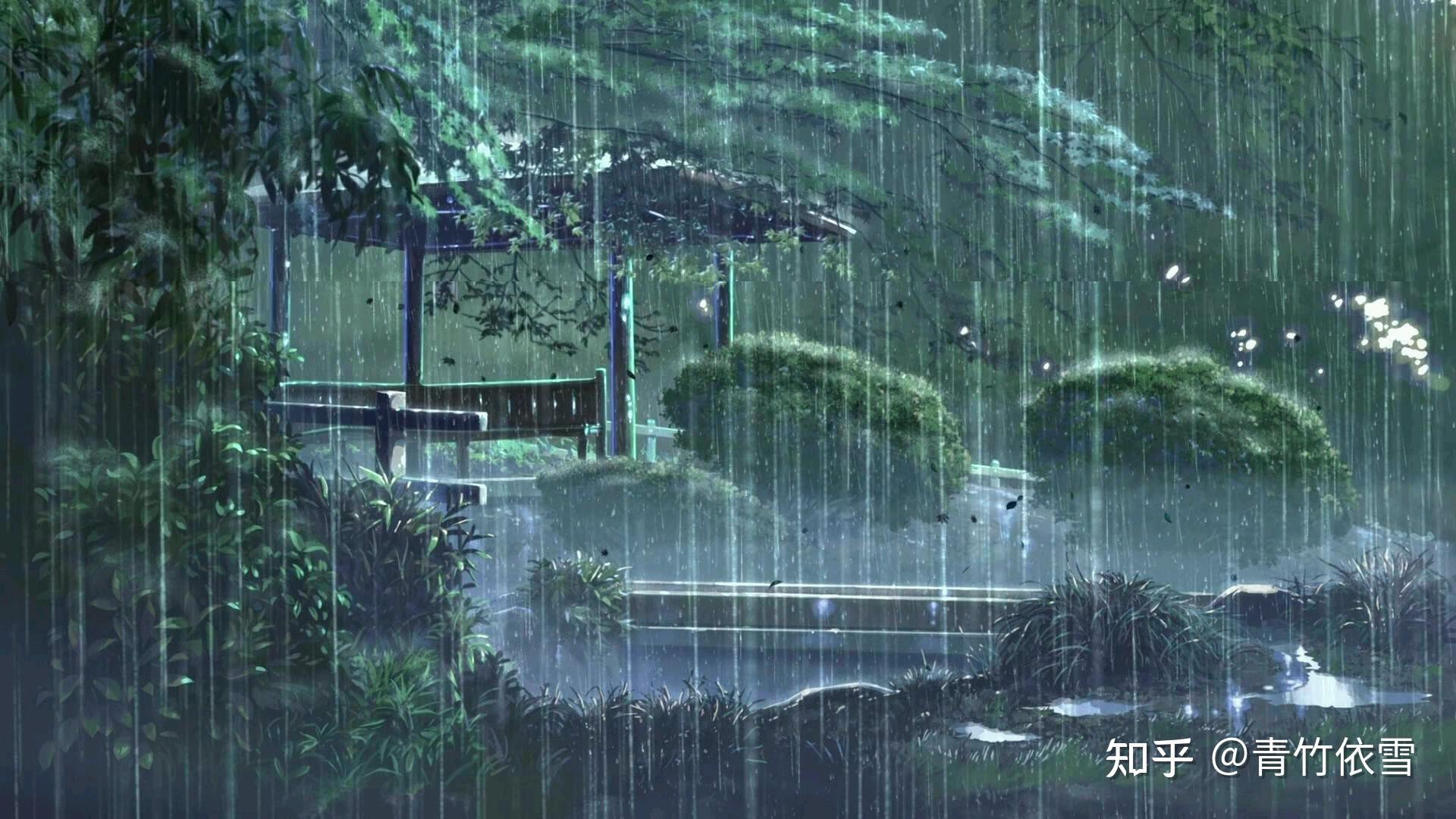 孤独夜雨高清壁纸图片