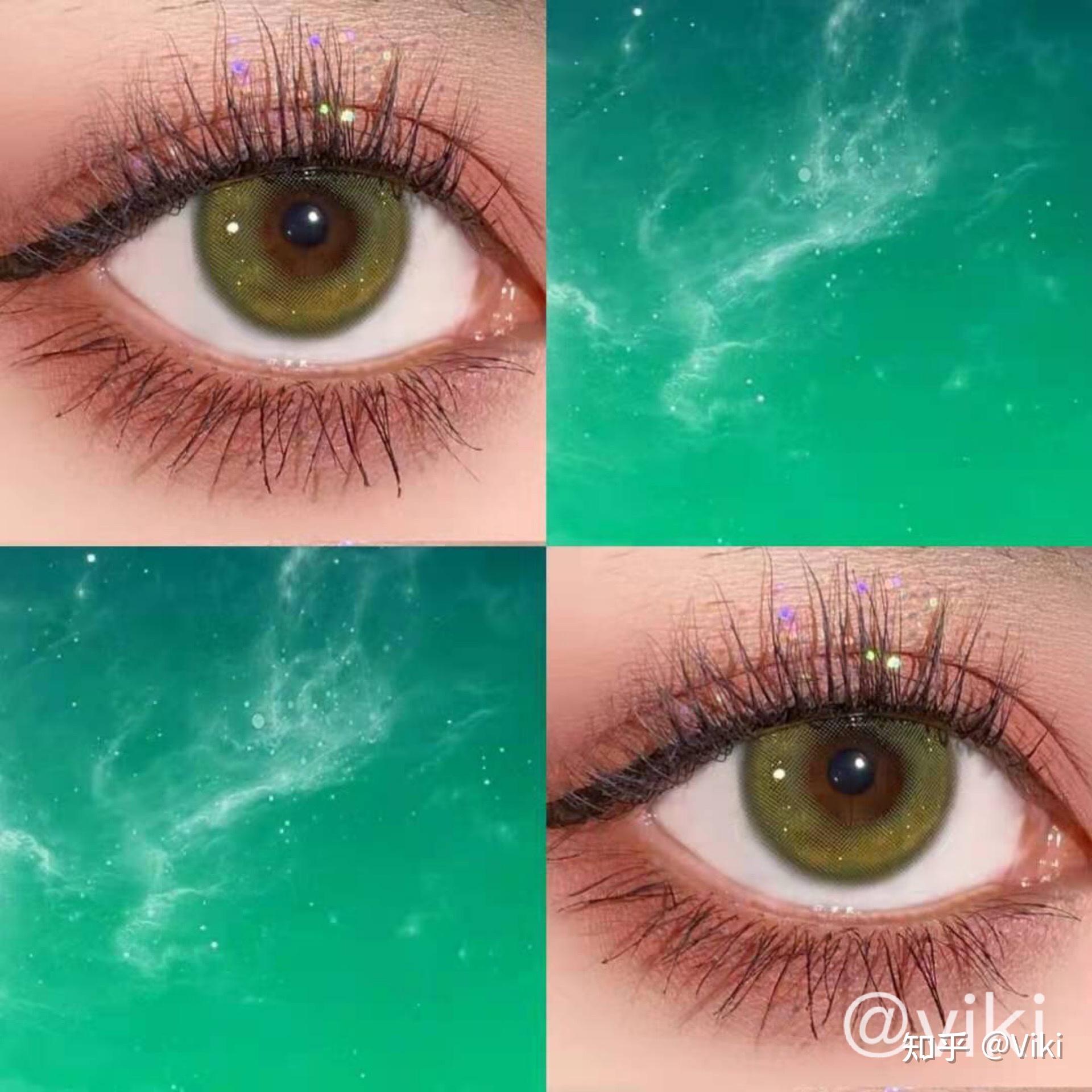 自用美瞳分享绿色系真的yyds75