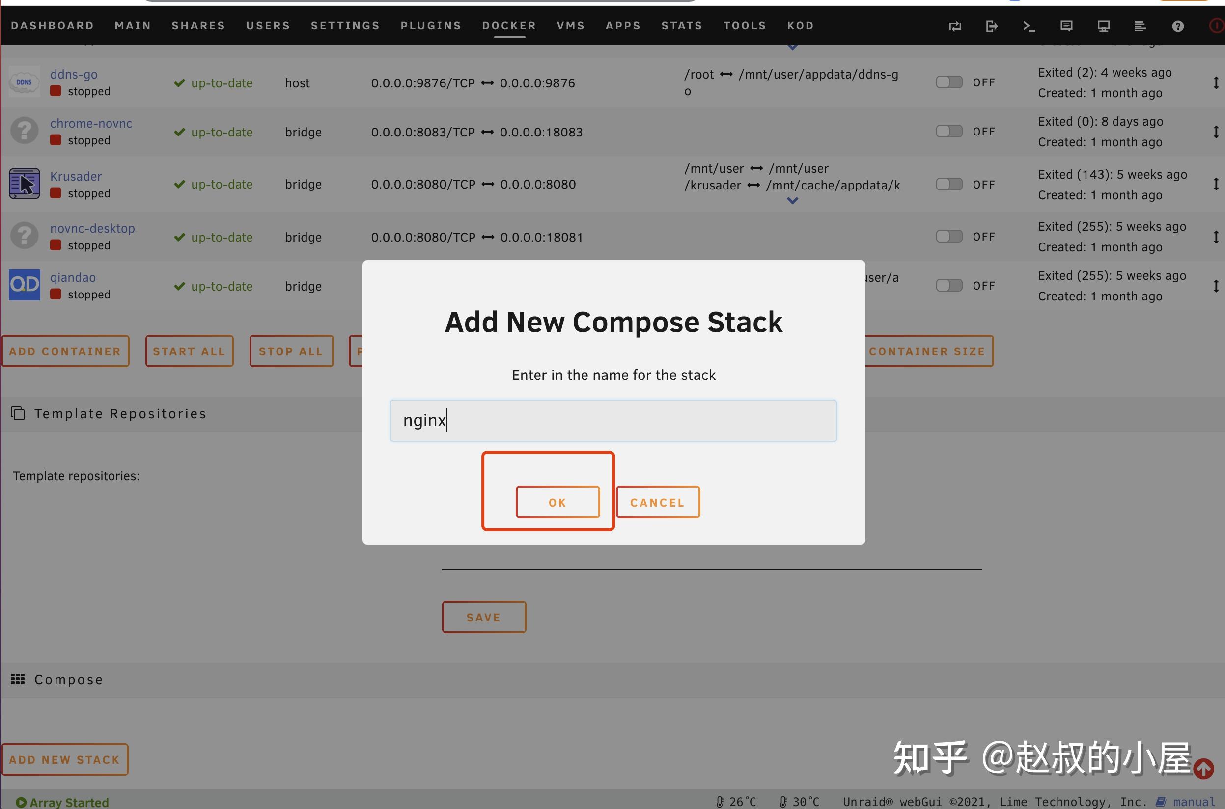 Unraid docker compose 