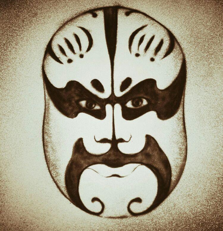 京剧脸谱沙画之三国人物