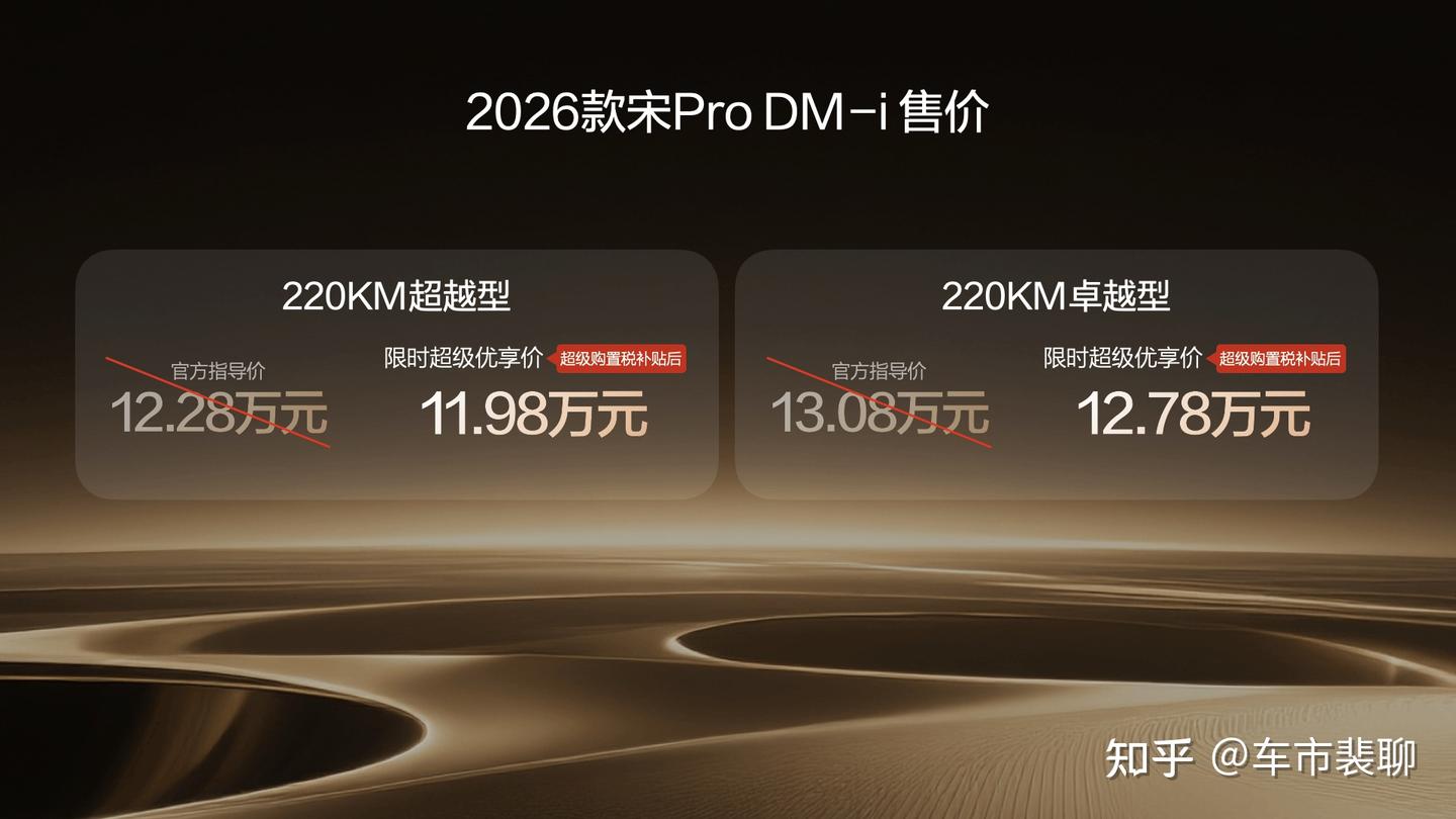 大电池长续航,比亚迪宋Pro DM-i 220km上市限时11.98万起