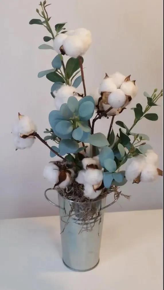 新疆棉花不是花却在花艺界有着别具一格的美