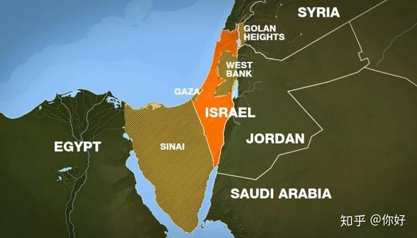 引发"六月战争",其结果即,以色列占领了巴勒斯坦,埃及西奈沙漠和