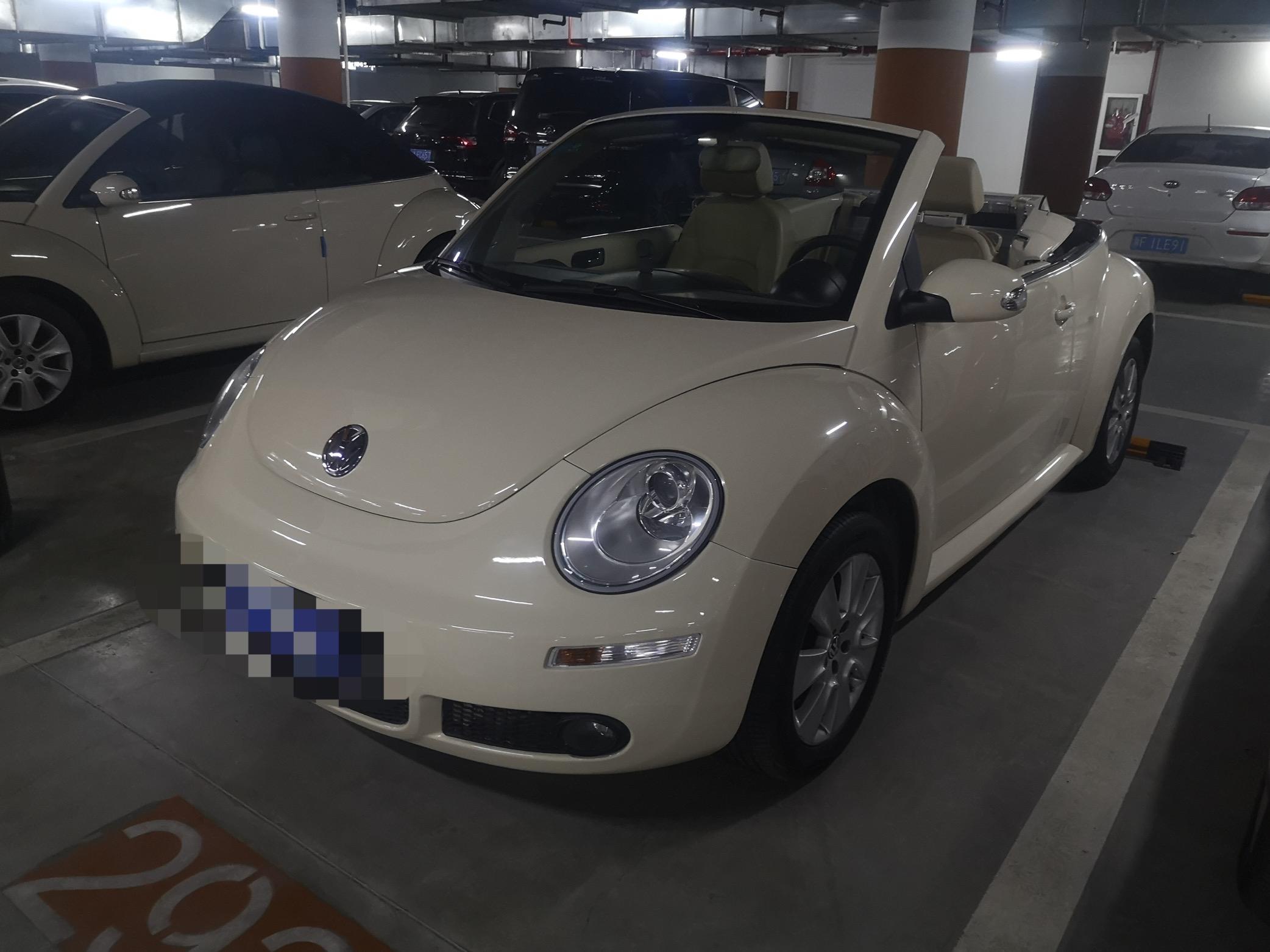 广州二手车检测汽车检测二手车评估师检测一台大众甲壳虫敞篷版