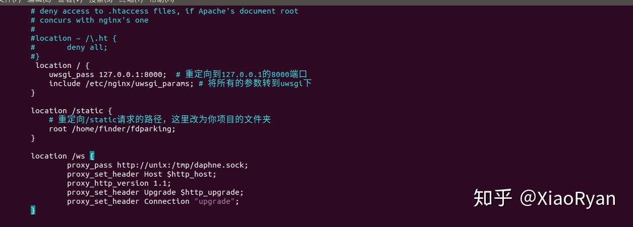 Ubuntu+nginx+uwsgi+daphne部署django - 知乎