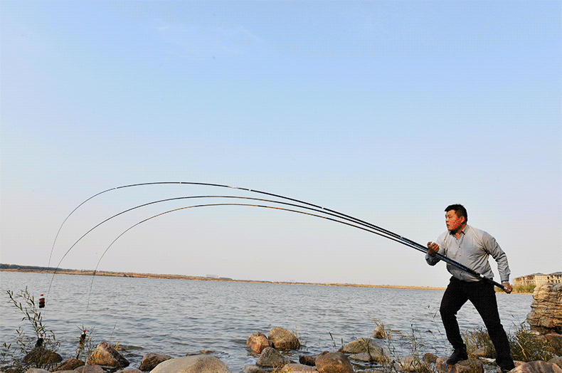 鱼竿, 在抚仙湖的东岸有很多这样的无人看守的鱼竿。。, 艺嘉段