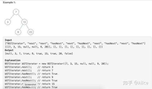 164二叉树实现类（binary Search Tree Iterator） 知乎 7428