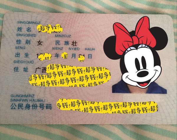 图片是我的身份证,和其他省份的应该不一样吧.