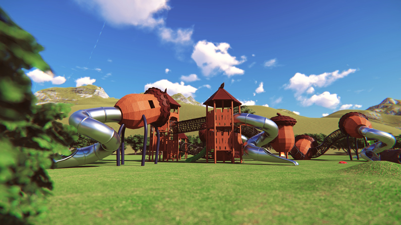 定制无动力儿童游乐园看无动力游乐设施公司童趣园游乐