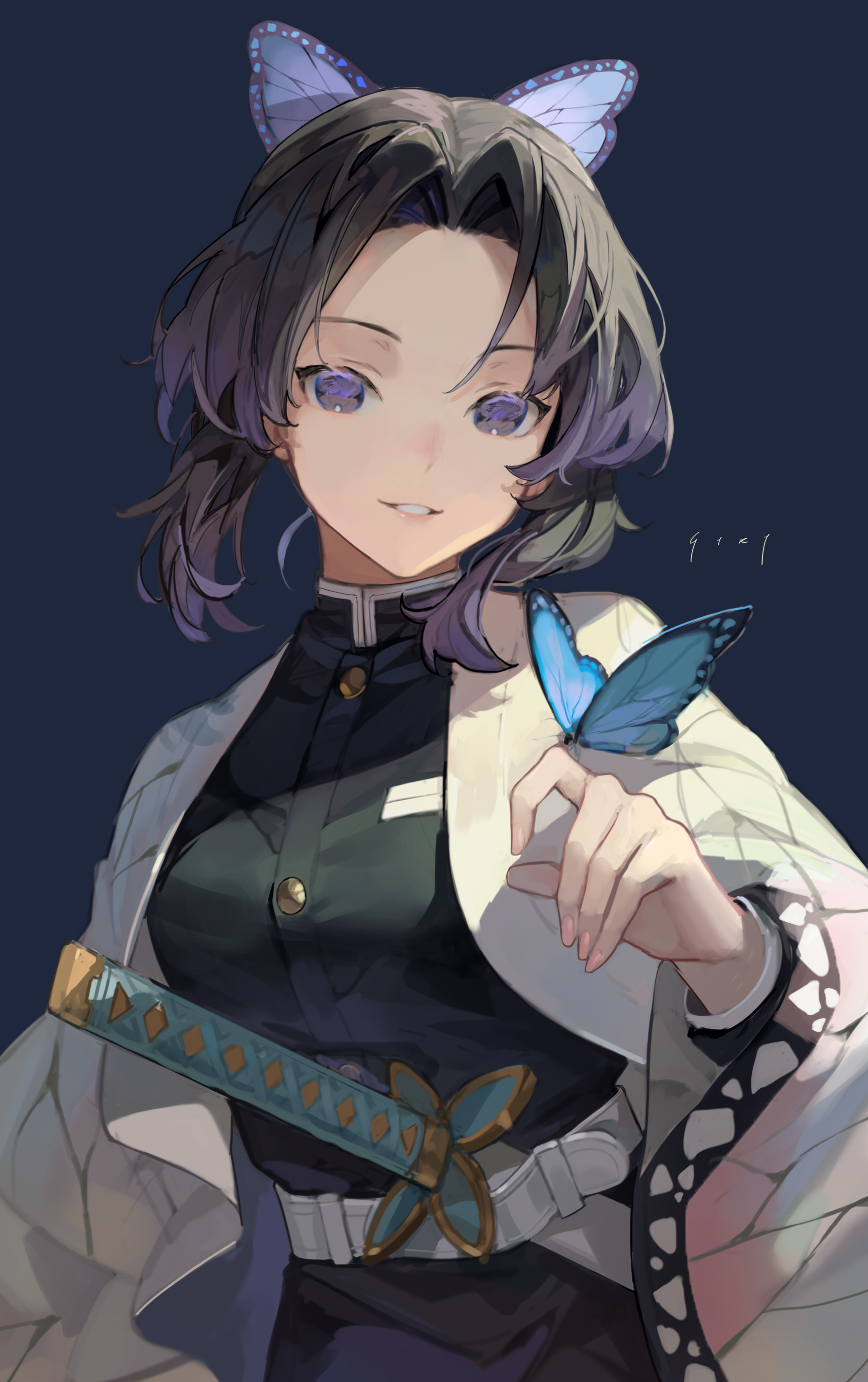 有什么蝴蝶忍的高清竖屏图片吗