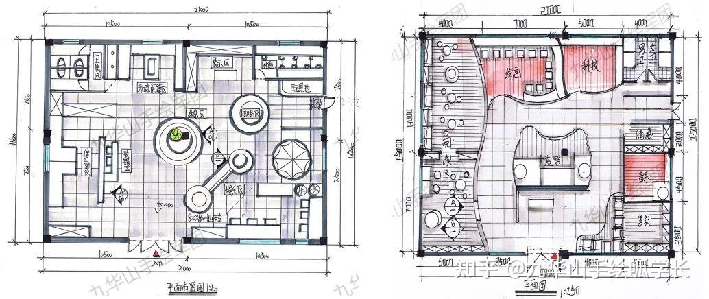 室内设计考研专题儿童空间快题设计分析儿童活动中心合肥九华山手绘