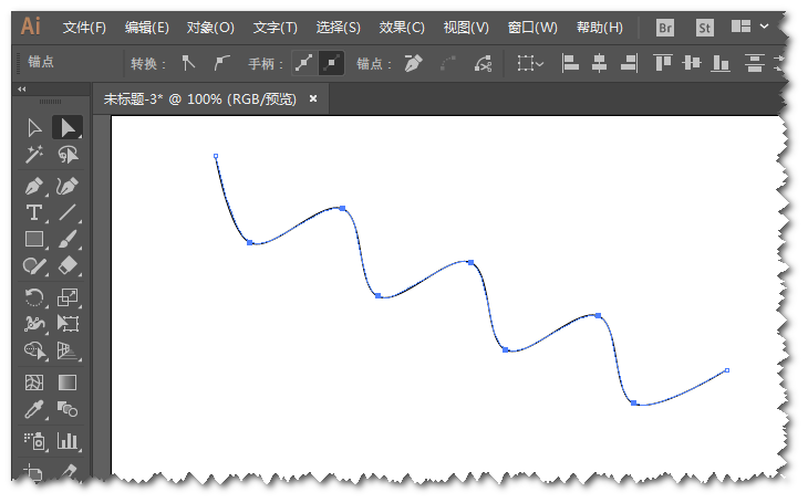 怎样在 Ai 中画条标准的波浪线？ - 知乎