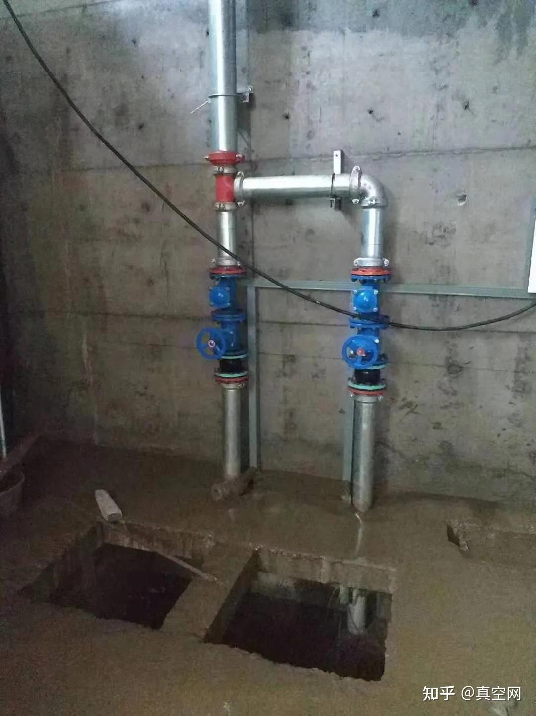 集水坑水泵安装实物图图片