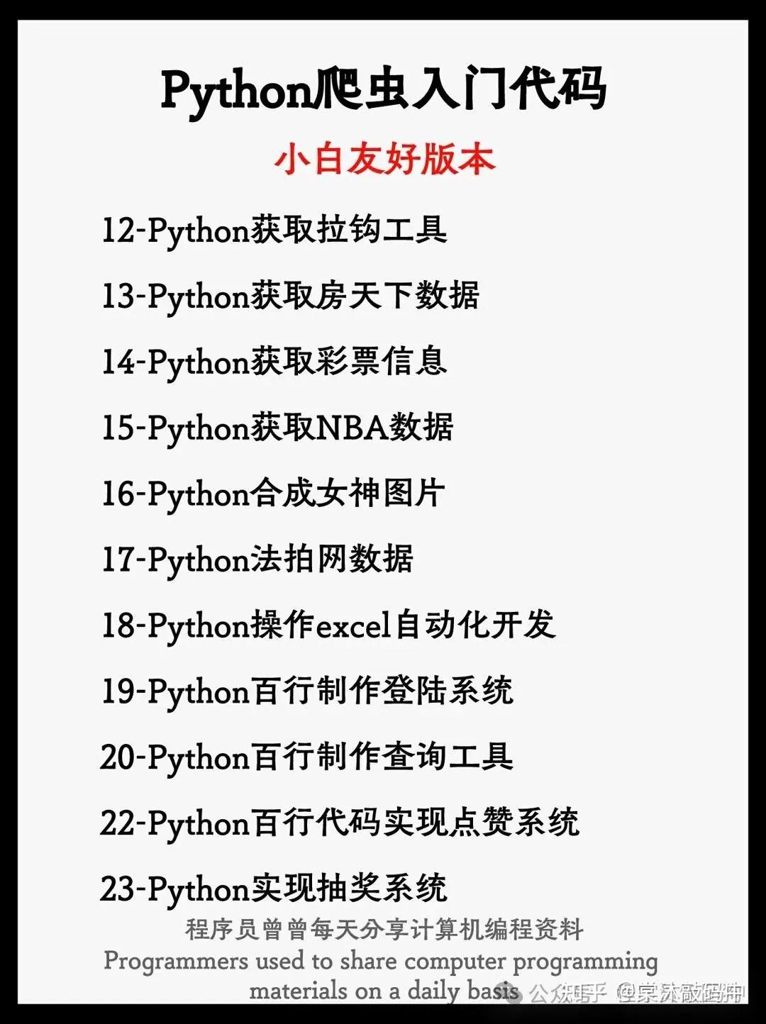 8天搞定Python爬虫-爬取各种网站数据（完整版/附源码） - 知乎