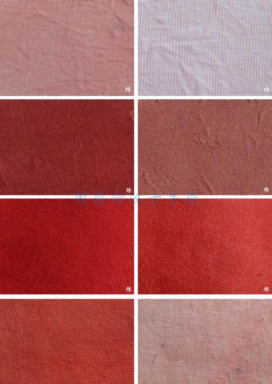 红花染出来的效果(图源见水印)红花花瓣所含的红色素易溶于碱性