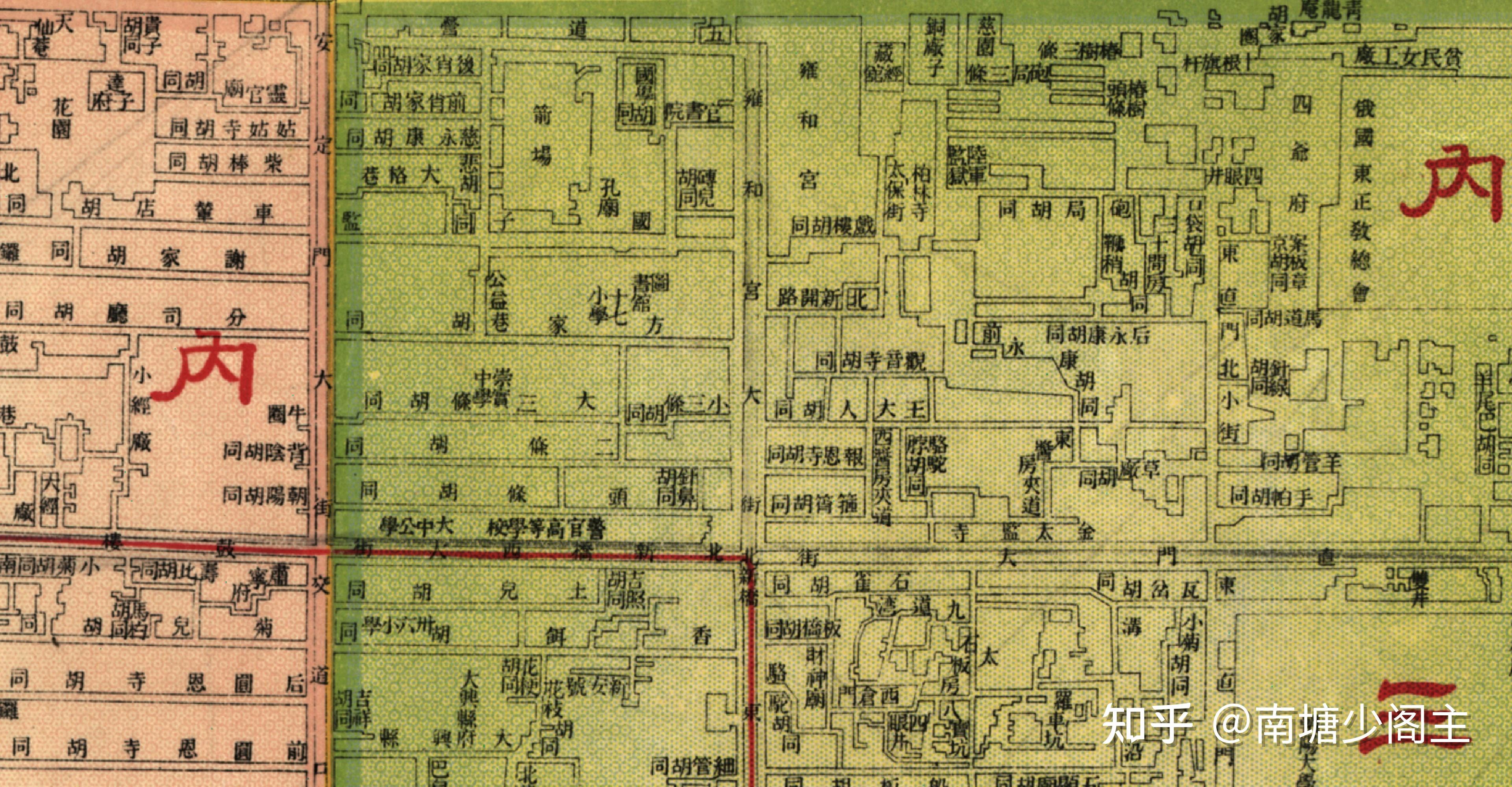 乾隆年间地图嘉庆年间地图1870年北京地图光绪二十六年(1900《京师