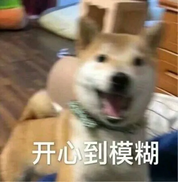 开心到模糊连蹦带跳激动捶桌