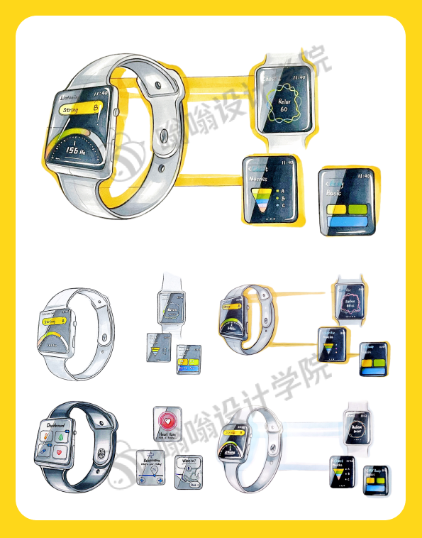作业展示丨23嗡嗡交互设计手绘领学优秀作业展