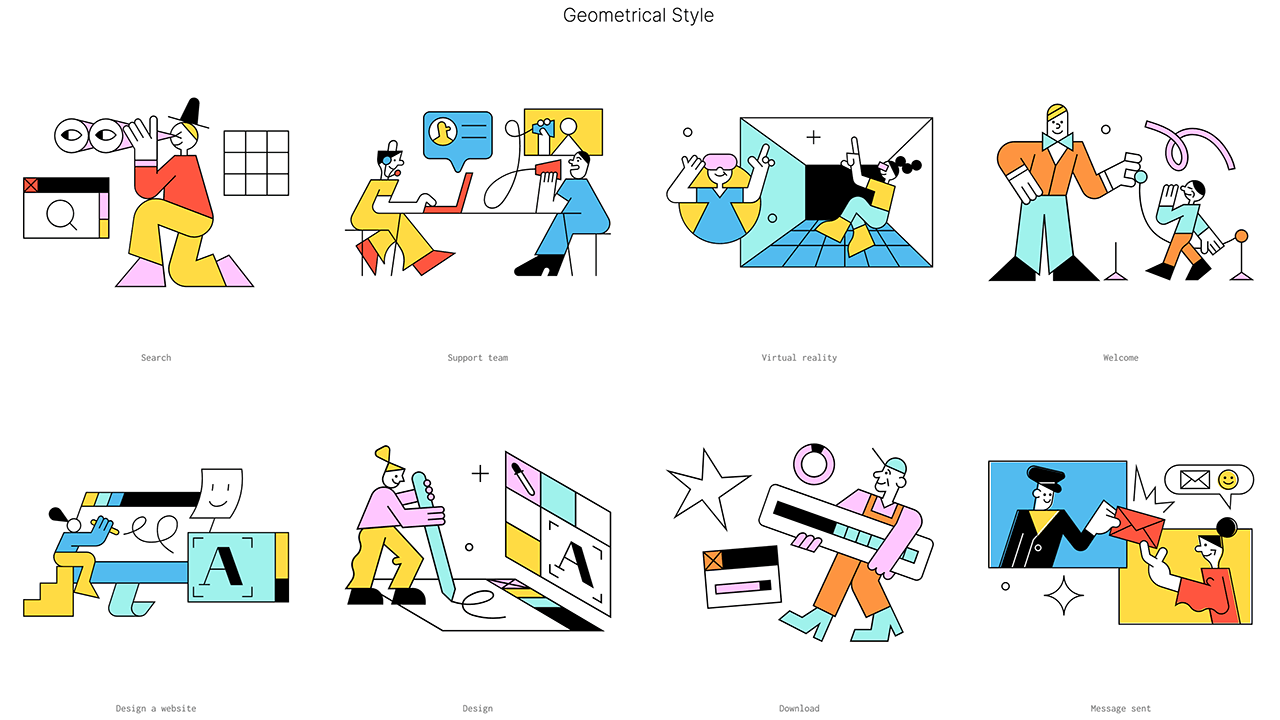 80个风格多样的免费可商用插画素材 | 码力全开 - 全职独立开发者的产品日常和设计分享