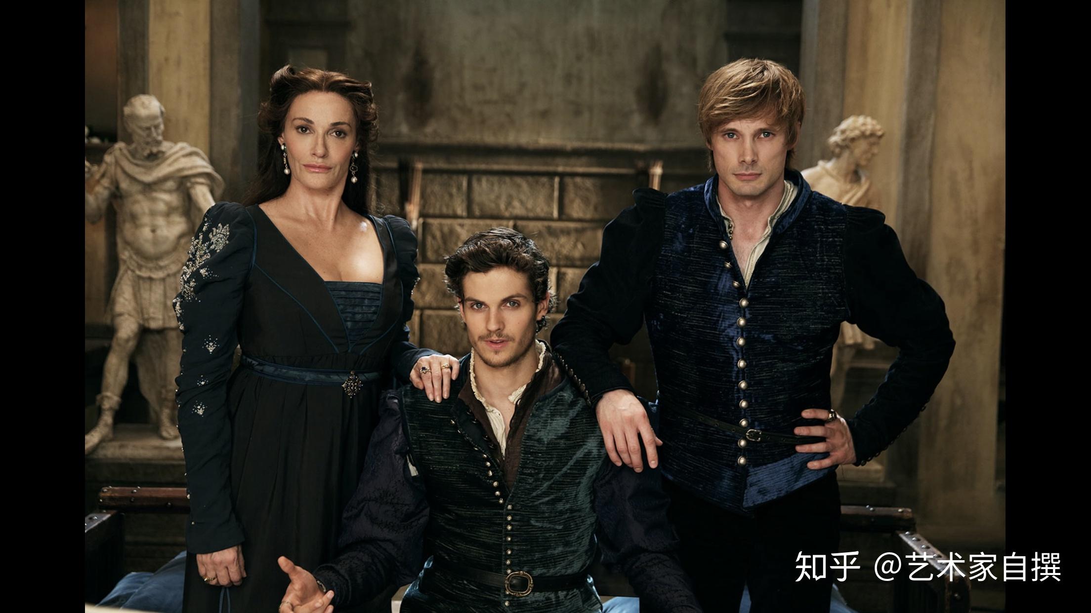 剧中的洛伦佐和朱利亚诺·德·美第奇 及他们的母亲,皮耶罗·德