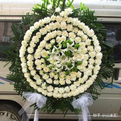 葬礼鲜花花圈图片 花圈祭奠亡灵的花圈 花圈图片祭奠花圈图